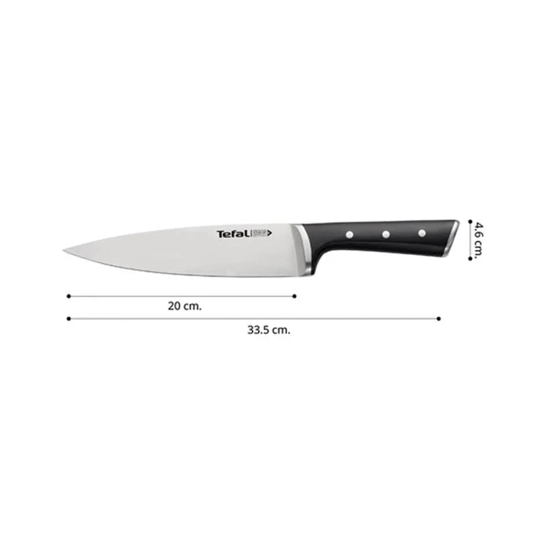 چاقو قصابی با تیغه استیل و با دسته پلاستیک تفال مدل ICE FORCE K2320214 — تصویر ۹