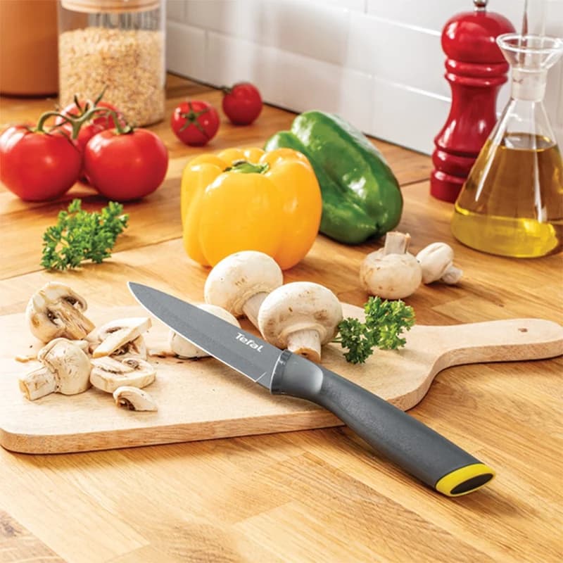 چاقو آشپزخانه با تیغه استیل و با دسته پلاستیک تفال مدل Fresh Kitchen K1220704 — تصویر ۸