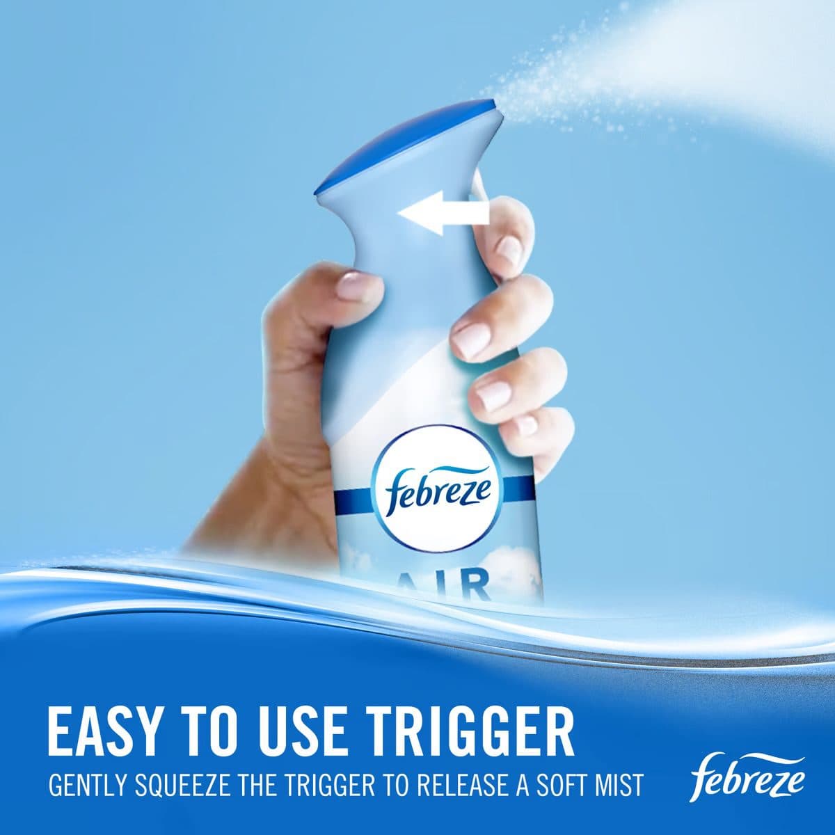 اسپری خوشبوکننده هوا لنور فبریز رایحه اقیانوس 185 میل | Febreze air mist ocean escape — تصویر ۴