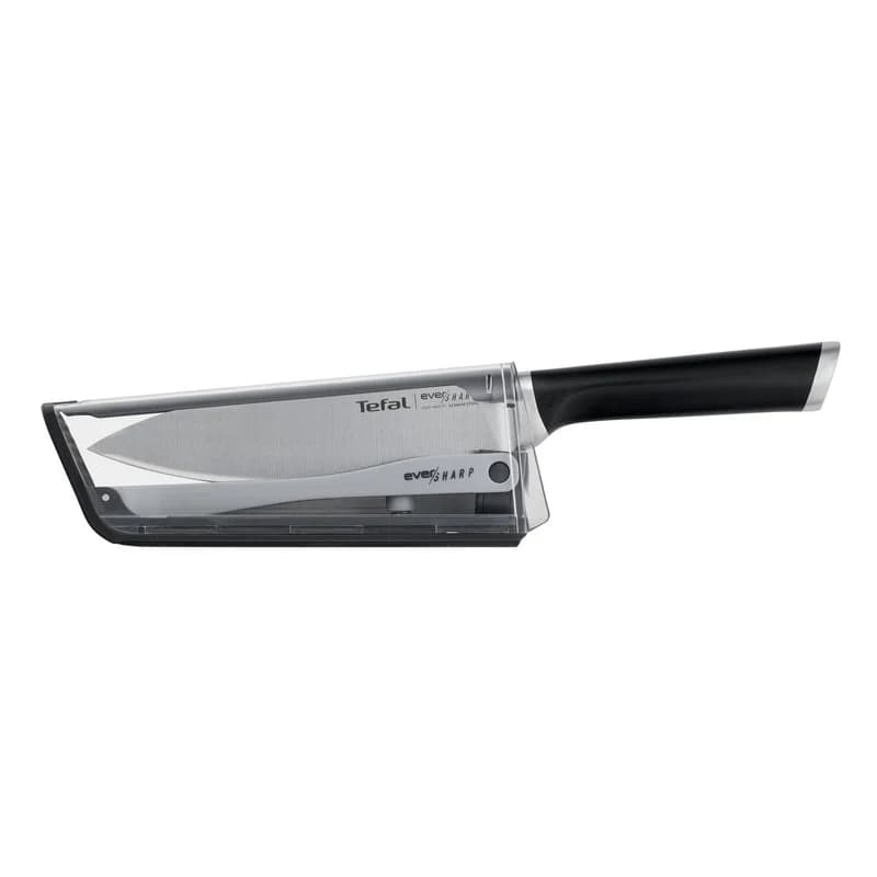 چاقو قصابی با تیغه استیل و با دسته پلاستیک تفال مدل Ever Sharp K2569004 — تصویر ۲
