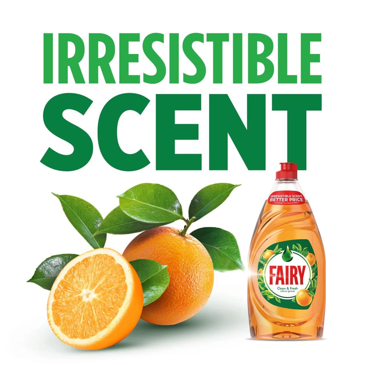 مایع ظرفشویی فیری رایحه باغ مرکبات 820 میل | Fairy dishwashing liquid citrus grove scent — تصویر ۲
