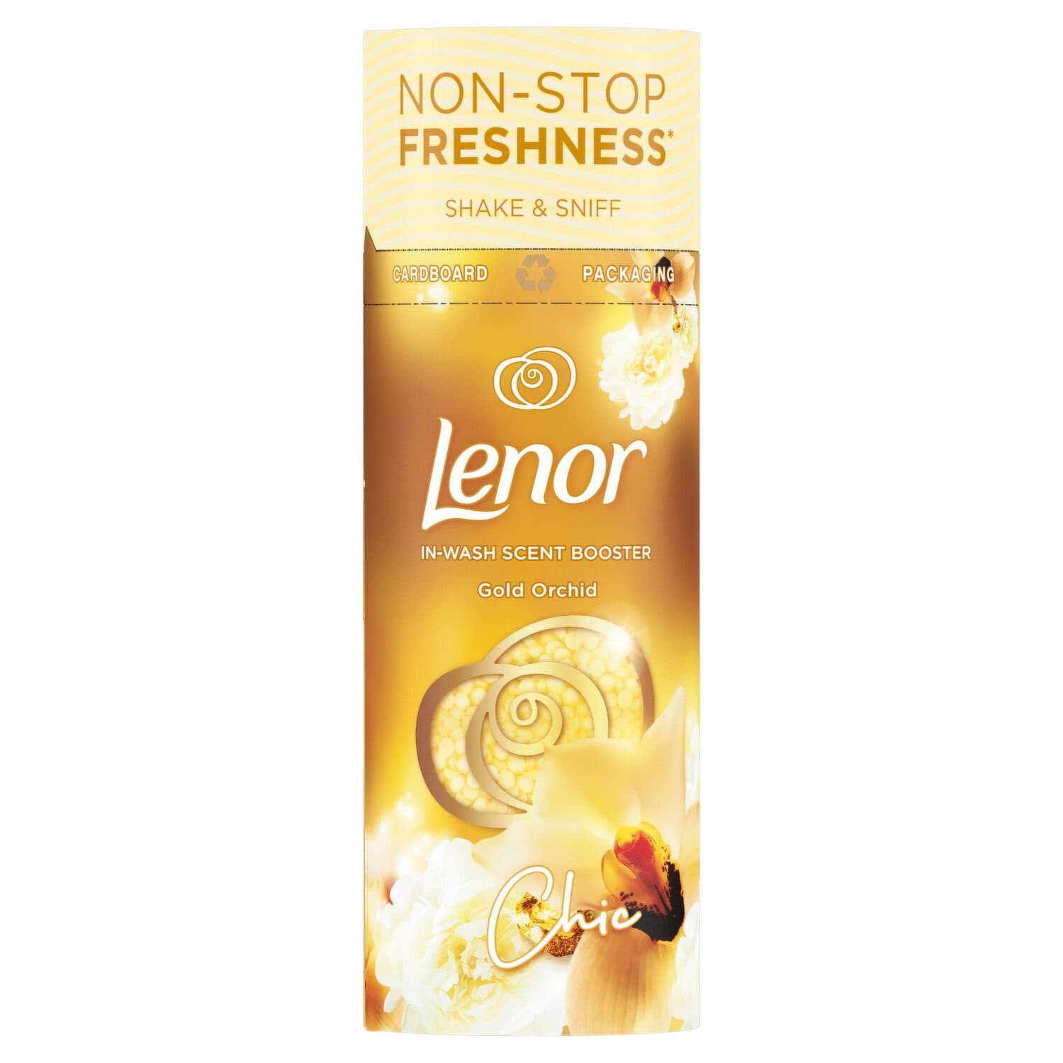 دانه خوشبو کننده لباس لنور 155 گرم رایحه ارکید طلایی | Lenor gold orchid