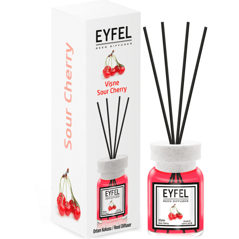 خوشبو کننده محیط ایفل 120 میل رایحه گیلاس ترش | Eyfel sour cherry reed diffuser