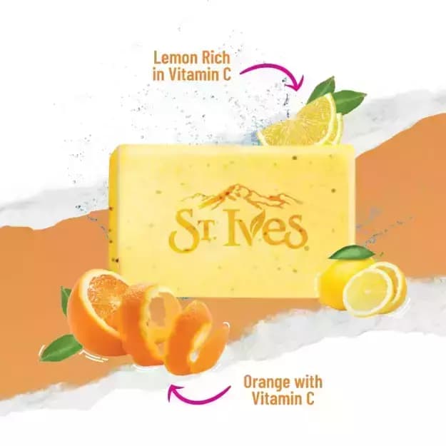 صابون اسکراب سینت ایوز ویتامین C و پرتقال 125 گرم | St.ives scrub soap vitamin c & orange — تصویر ۲