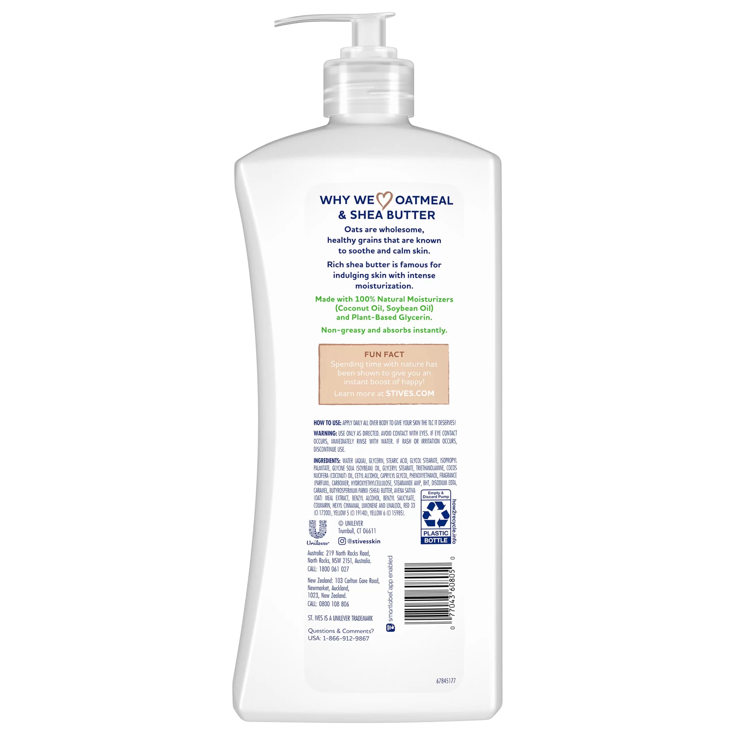 لوسیون بدن سینت ایوز بلغور جو دوسر و کره شی 621 میل | ST.Ives Body lotion oatmeal & shea butter — تصویر ۳