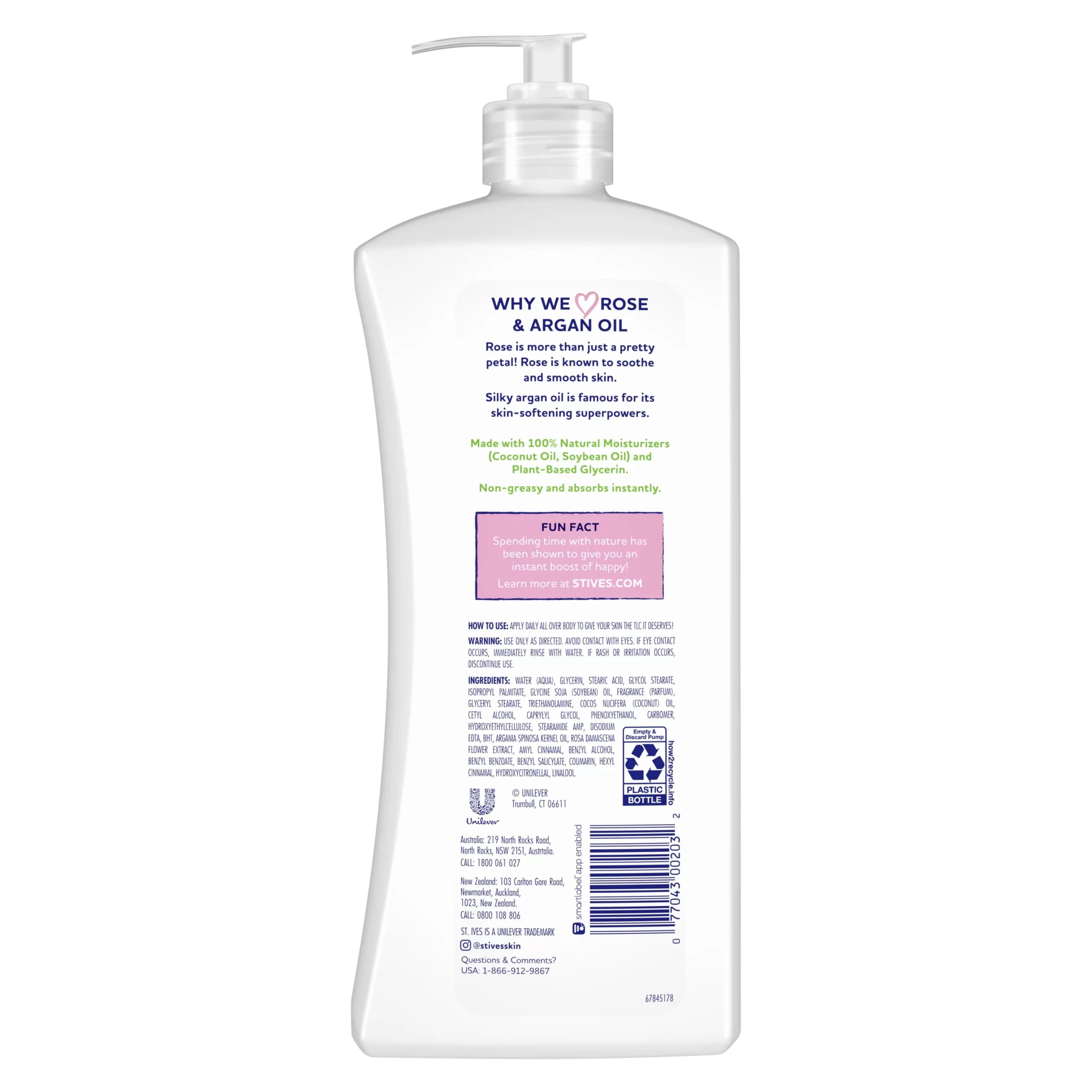 لوسیون بدن سینت ایوز گل رز و روغن آرگان 621 میل | ST.Ives Body lotion rose & argan oil — تصویر ۶