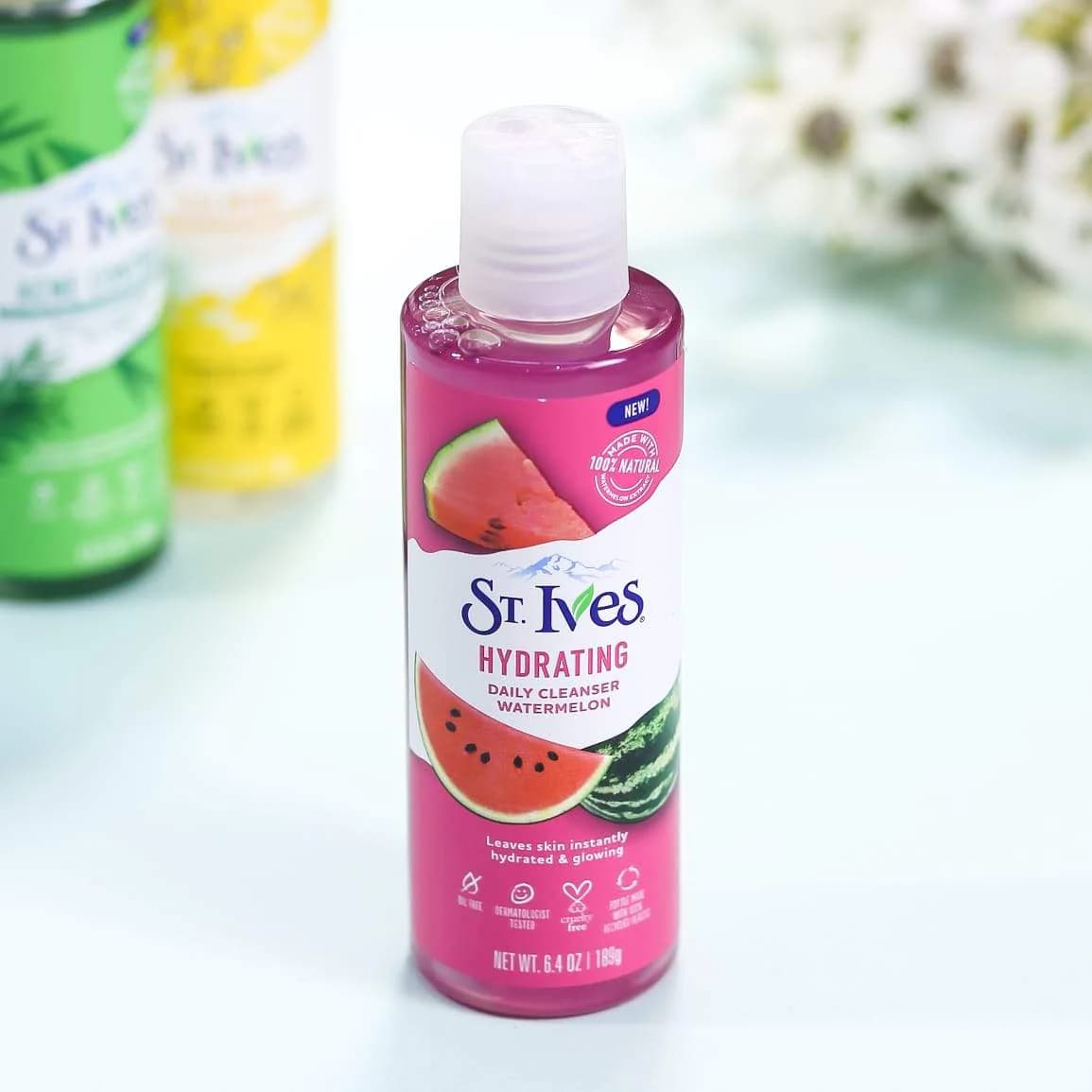 ژل شستشو صورت سینت ایوز هندوانه 189 میل | ST.Ives Hydrating Daily cleanser watermelon — تصویر ۲