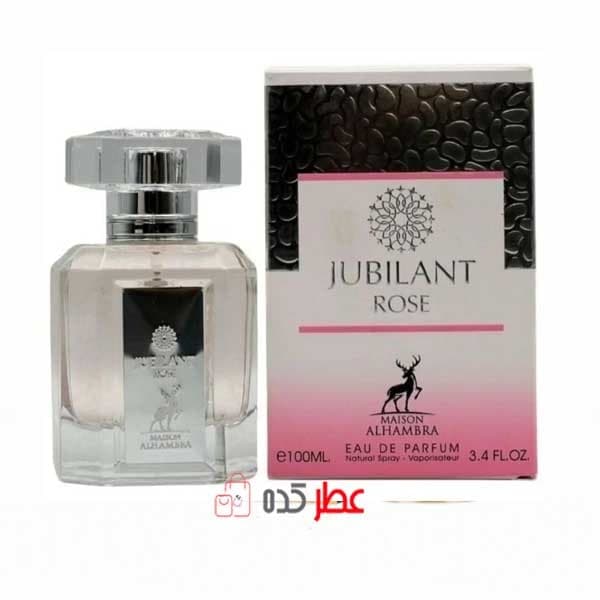 ادکلن زنانه الحمبرا Alhambra Jubilant Rose “ورساچه برایت کریستال” 100 میل — تصویر ۳