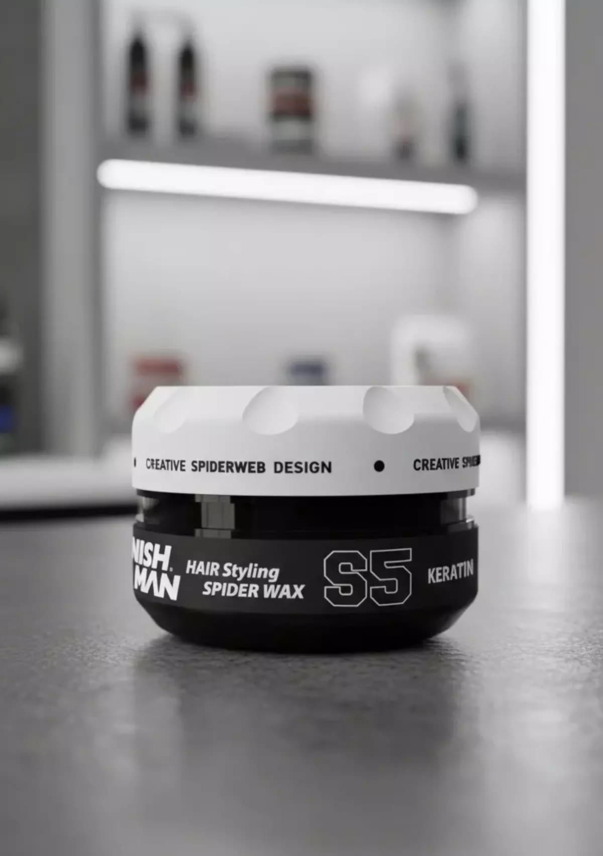 واکس مو نیشمن شماره S5 مدل Spider Wax قدرت چسبندگی بالا و نگهدارنده قوی 150 میلی لیتر — تصویر ۳