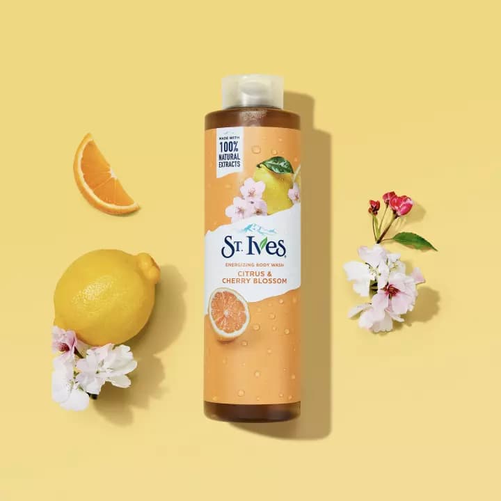 شامپو بدن سینت ایوز 650 میل رایحه مرکبات و شکوفه گیلاس – ST.Ives Bodywash Citrus & Cherry Blossom — تصویر ۳