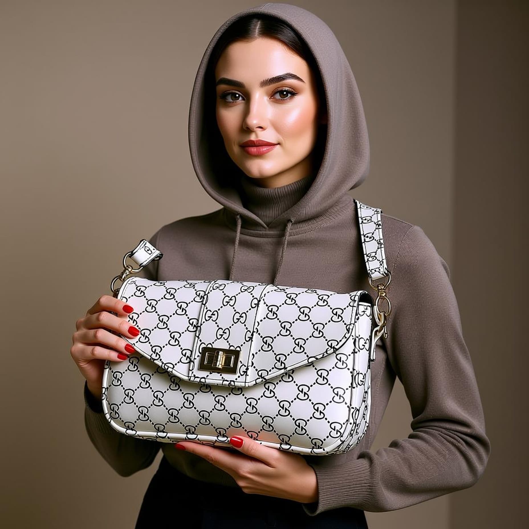 کیف چرم رودوشی طرح گوچی — تصویر ۲