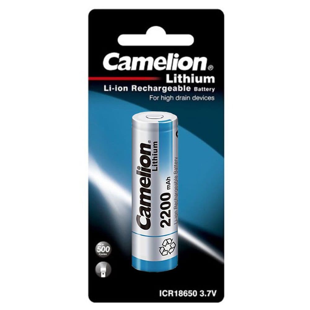 باتری لیتیوم-یون 18650 کملیون Camelion ICR2200mAh — تصویر ۵