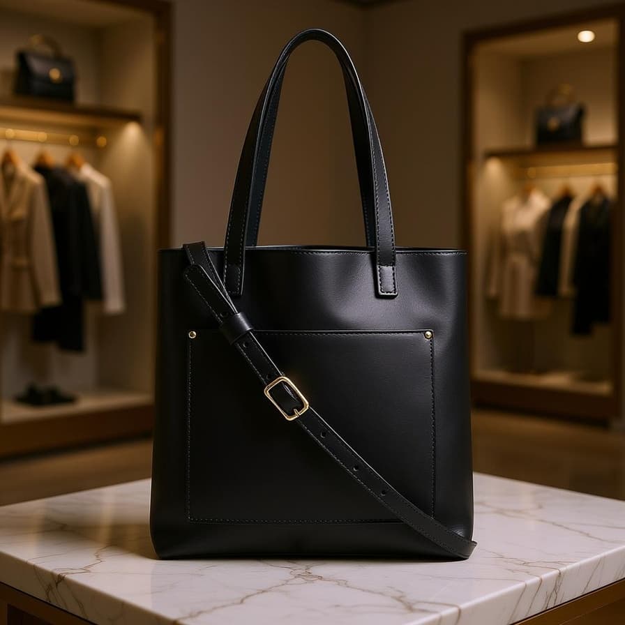 کیف رودوشی بزرگ چرم بزی — تصویر ۳