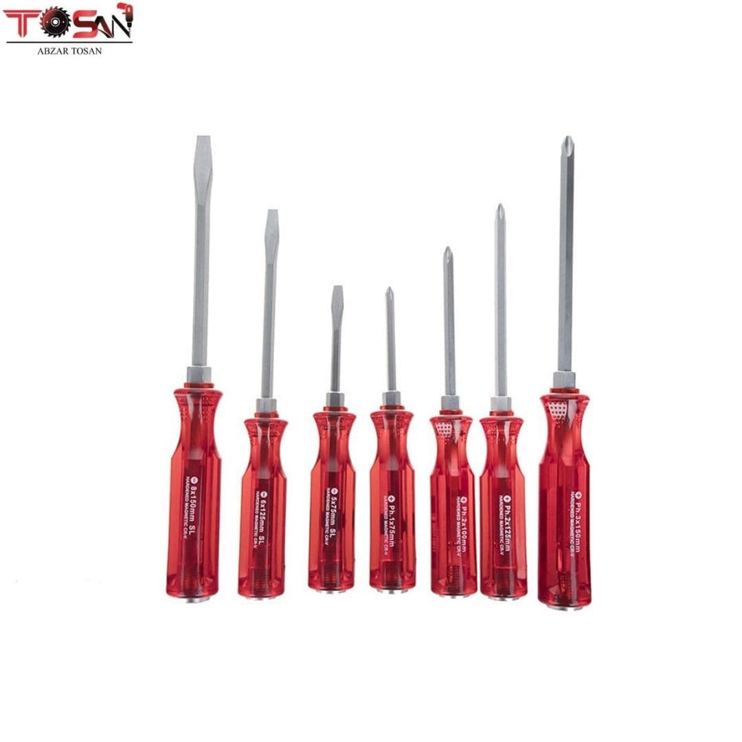 پیچ گوشتی کیفی ضربه خور 7 عددی — تصویر ۸