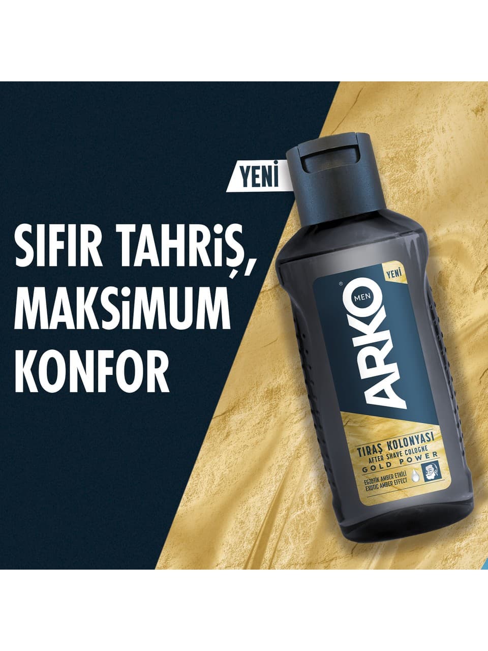 افتر شیو ادکلنی آرکو مدل Gold Power طراوت بخش 255 میلی لیتر — تصویر ۶