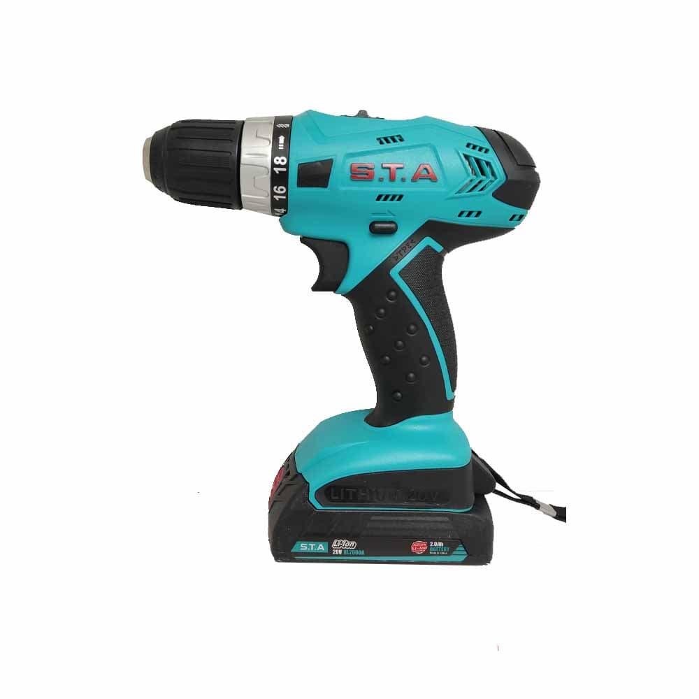 دریل پیچ گوشتی شارژی 20 ولت 650 وات لیتیوم اس تی آ CT21076-BMC — تصویر ۵