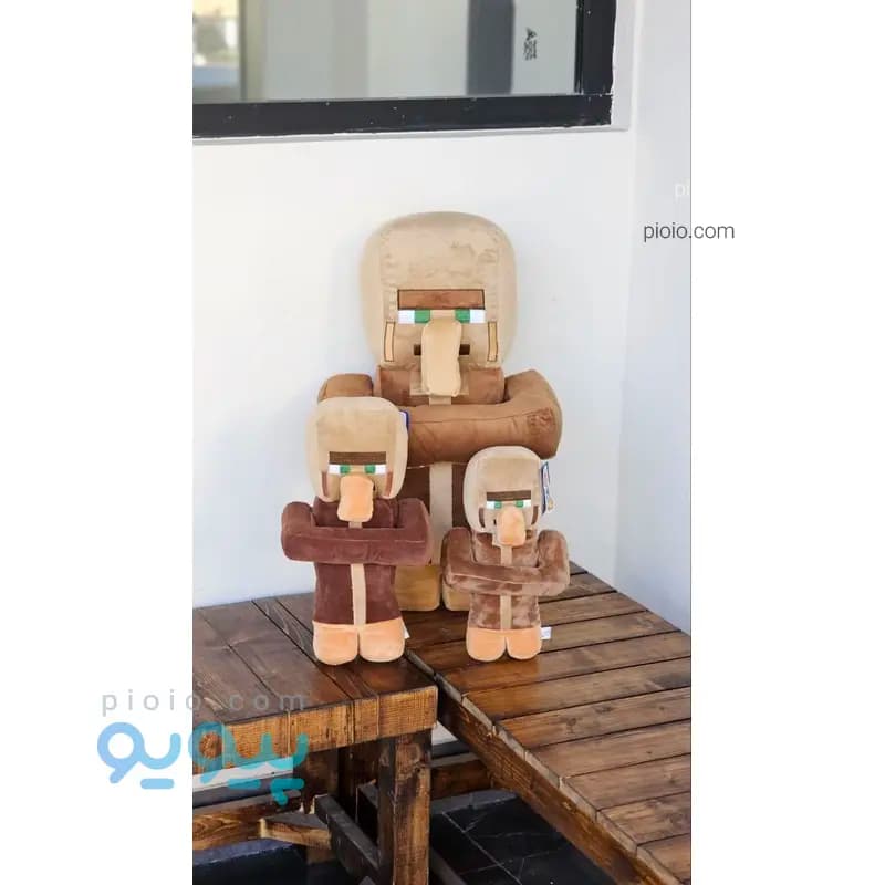 عروسک ویلیجر ماینکرافت درجه یک برند یانیک | ۲۵، ۳۰ و ۵۵ سانتی‌متری — تصویر ۲