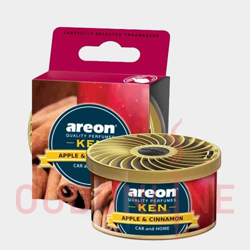 خوشبو کننده خودرو کن آرئون Areon kenمدل اپل اند سینامون(سیب ودارچین) Apple&amp;cinnamon