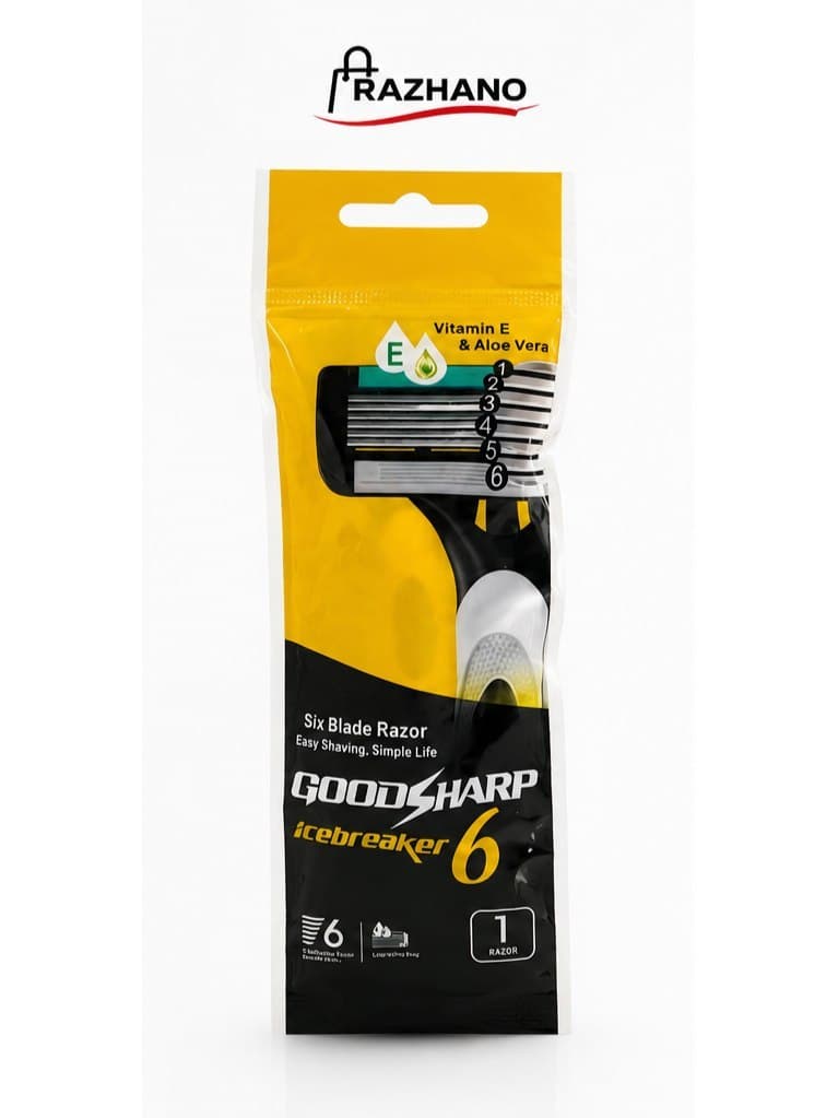 ژیلت 6 لبه تکی گودشارپ مدل GoodSharp IceBreaker6 — تصویر ۳