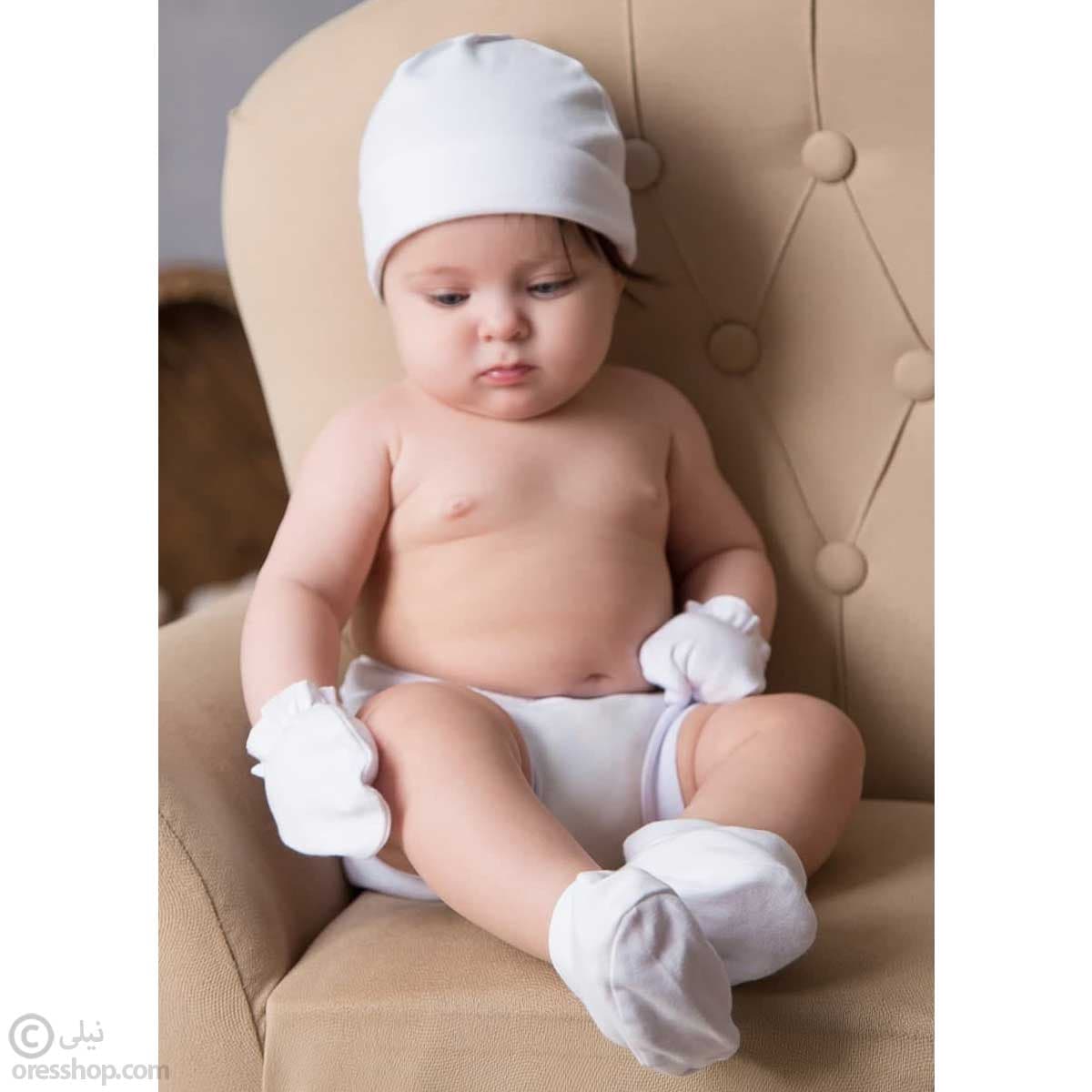 پاپوش نوزادی سفید برفی — تصویر ۳