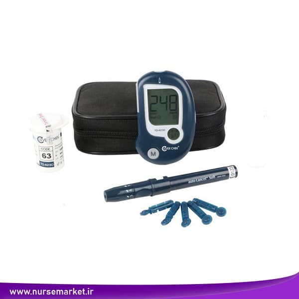 دستگاه تست قند خون کلور چک مدل TD-4230 (به همراه 25 عدد نوار و سوزن)