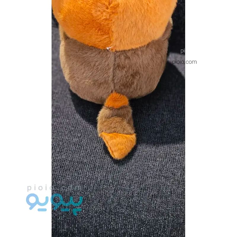 عروسک پاندا سرخ پولیشی قارچ به دست ۲۵ سانتی‌متری — تصویر ۶