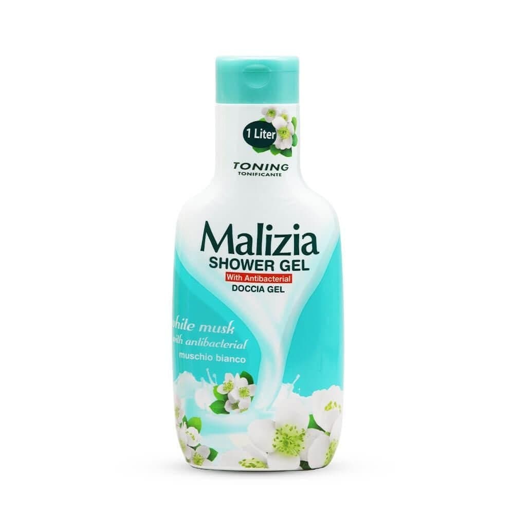 شامپو بدن مالیزیا(Malizia)آنتی باکتریال حاوی عصاره مشک سفید حجم 1000میلی لیتر — تصویر ۴