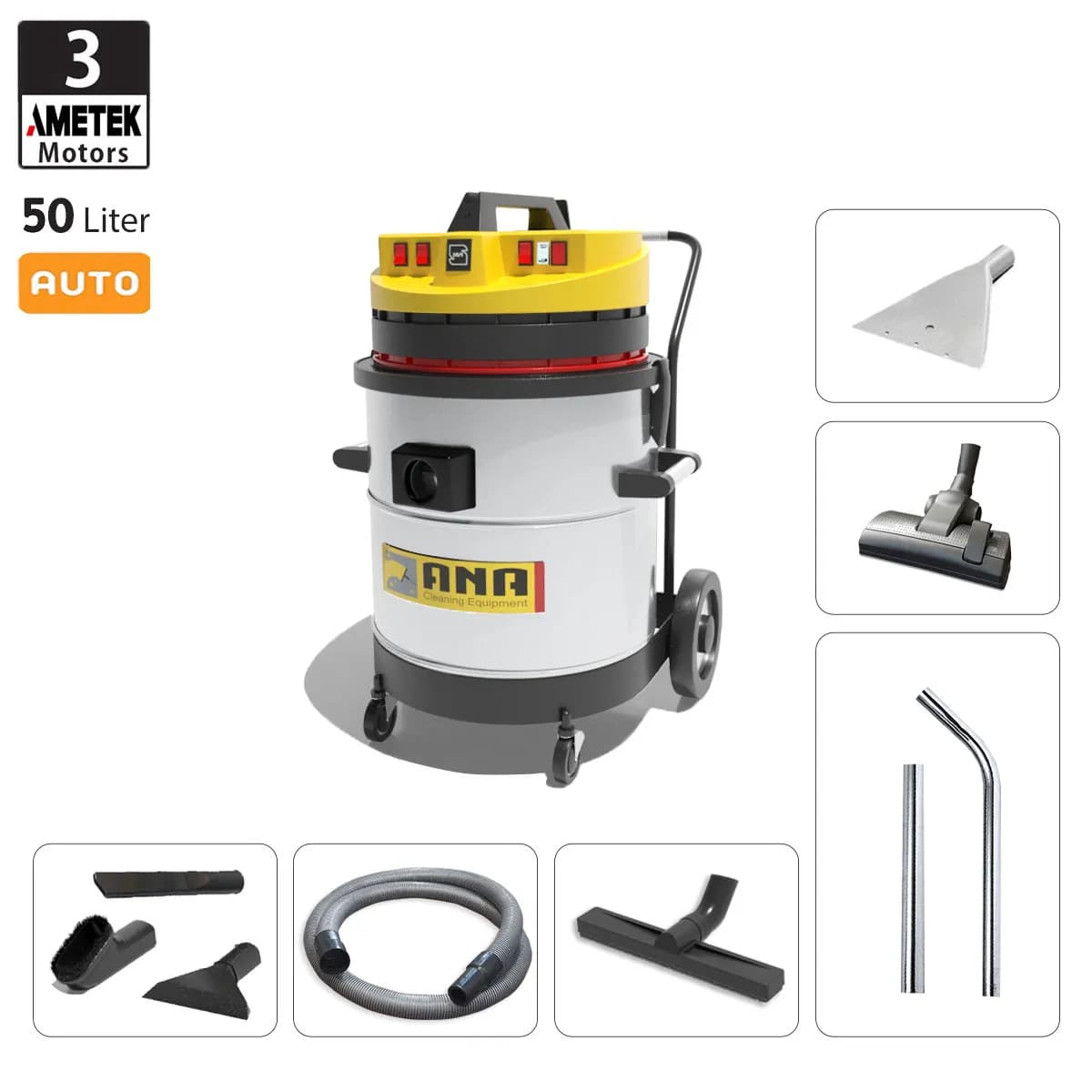 جاروبرقی صنعتی آنا مدل P53WD Eco — تصویر ۷