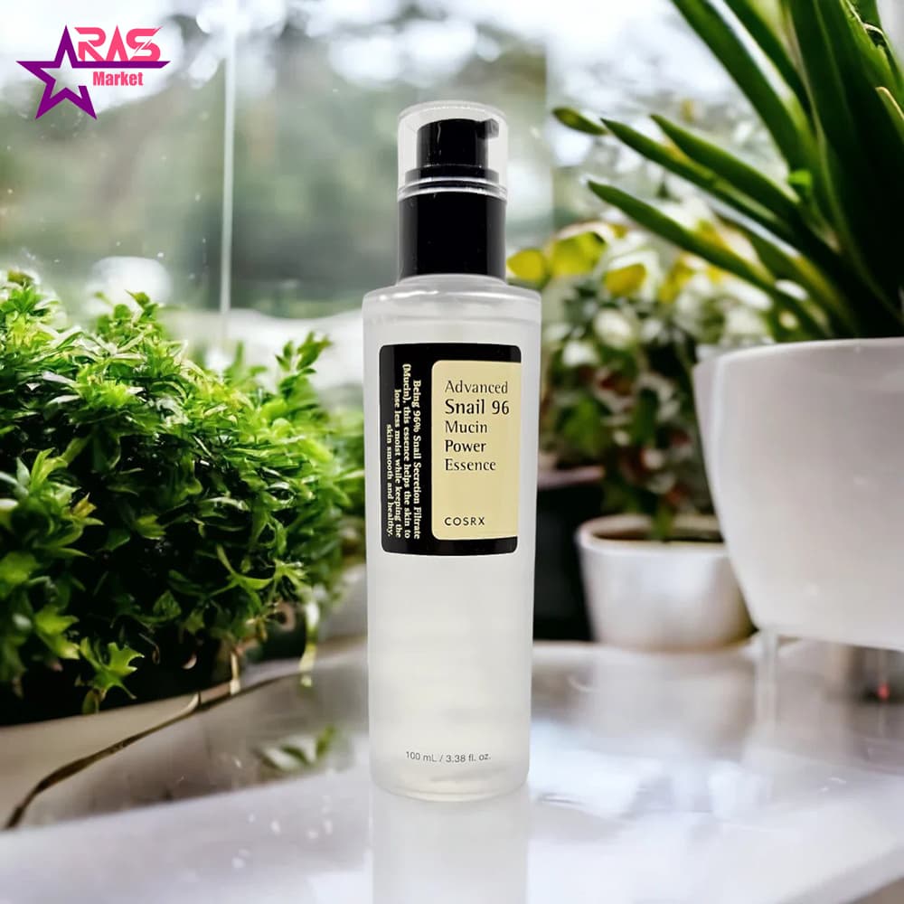 اسنس حلزون کوزارکس مدل Advanced Snail 96 Mucin Power آبرسان و جوانساز پوست 100 میلی لیتر — تصویر ۲