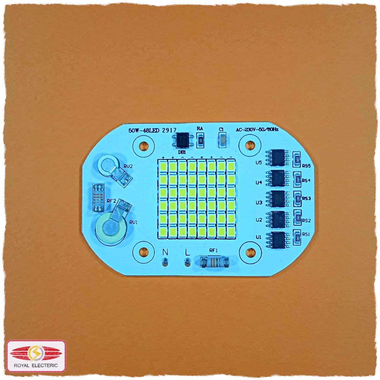 برد دی او بی پروژکتوری 50 وات 50W-48LED 2917 — تصویر ۳