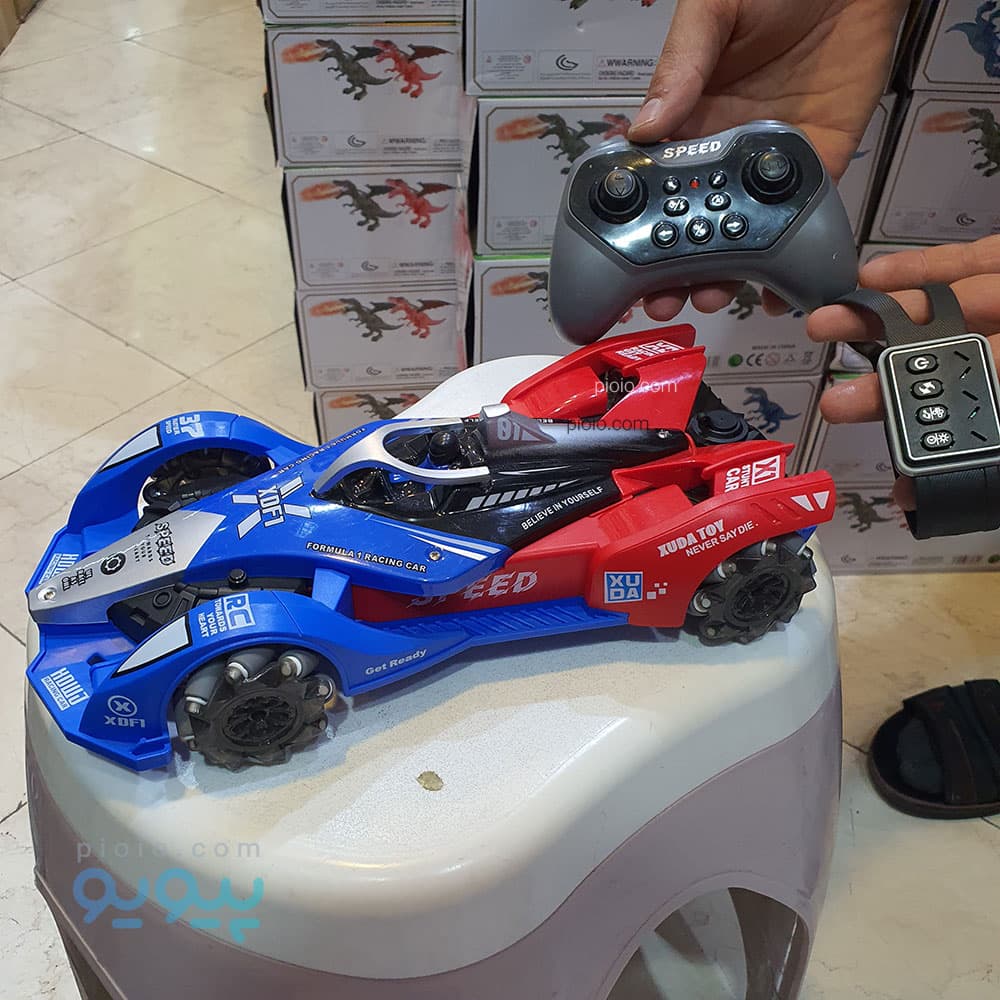ماشین کنترلی فرمول یک اسباب بازی Xuda Toys مدل 3688-G176A دودزا — تصویر ۶