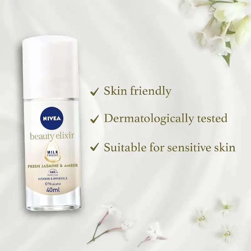مام رول زیر بغل زنانه برند beauty نیوا nivea حجم 40 میل — تصویر ۷