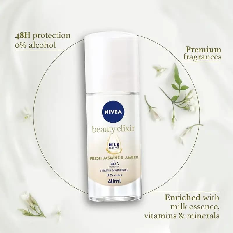 مام رول زیر بغل زنانه برند beauty نیوا nivea حجم 40 میل — تصویر ۶