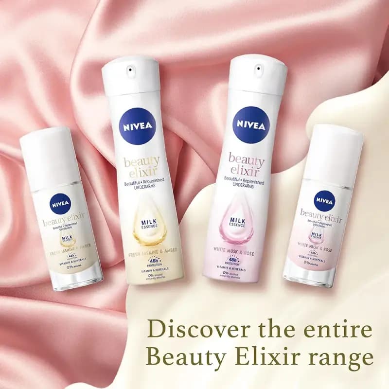 مام رول زیر بغل زنانه برند beauty نیوا nivea حجم 40 میل — تصویر ۴