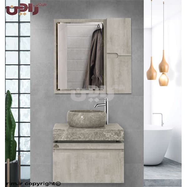 روشویی کابینتی مدل فلورانس عرض 40 طول 70 — تصویر ۲