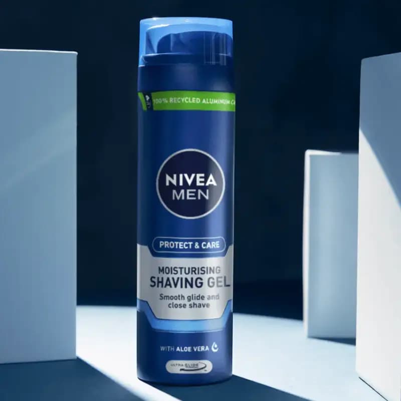 ژل اصلاح مردانه نیوا Nivea مدل Protect Care حجم 200 میل به — تصویر ۳