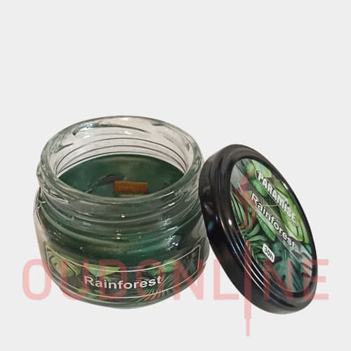 شمع معطر شیشه ای پارمیس درب فلزی پارامیس رایحه رین فارست (جنگل بارانی) — تصویر ۲