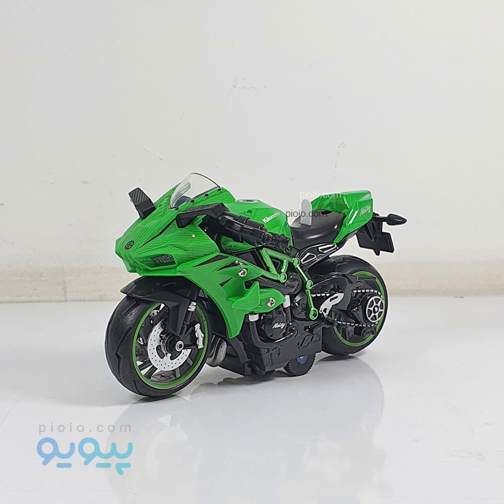 اسباب بازی موتور فلزی کاوازاکی نینجا استارتی و گازخور — تصویر ۲