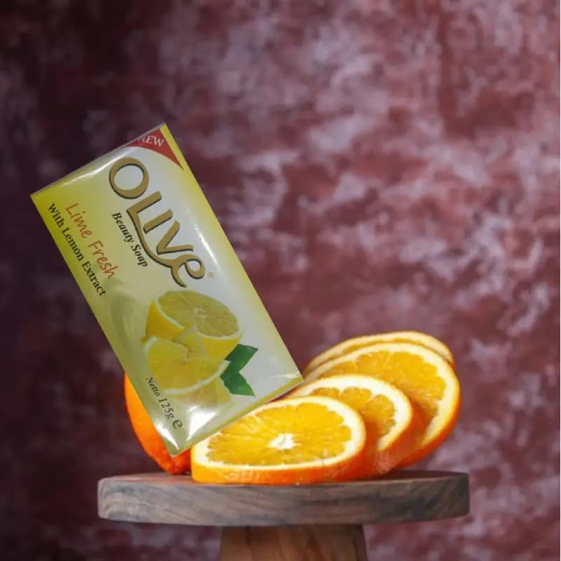 صابون اولیف 6 عددی هر عدد 125 گرم رایحه لیمو برند olive — تصویر ۳