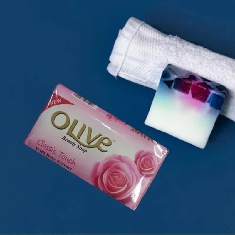 صابون اولیف 6 عددی هر عدد 125 گرم رایحه گل رز برند olive — تصویر ۶