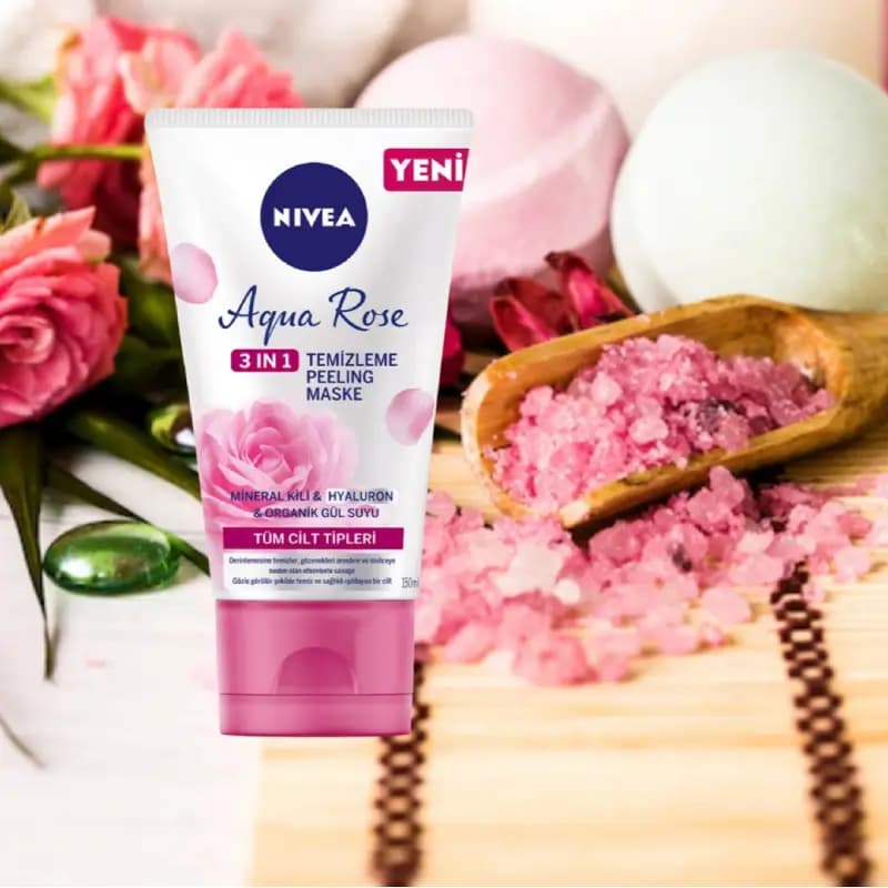 اسکراب صورت نیوا حاوی عصاره گل رز و لایه بردار Niva حجم 150 میل — تصویر ۳