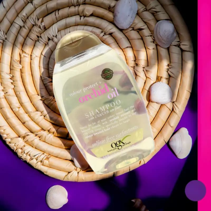 شامپو روغن ارکيده ogx مدل orchid oil shampoo حجم 385 میل — تصویر ۲