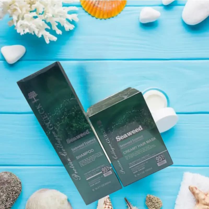 پک 2 عددی شامپو و ماسک مو جلبک دریایی Seaweed — تصویر ۵