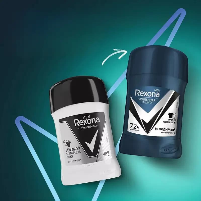 مام صابونی مردانه رکسونا Rexona مدل Invisible On B&amp;W حجم 50 میل — تصویر ۳