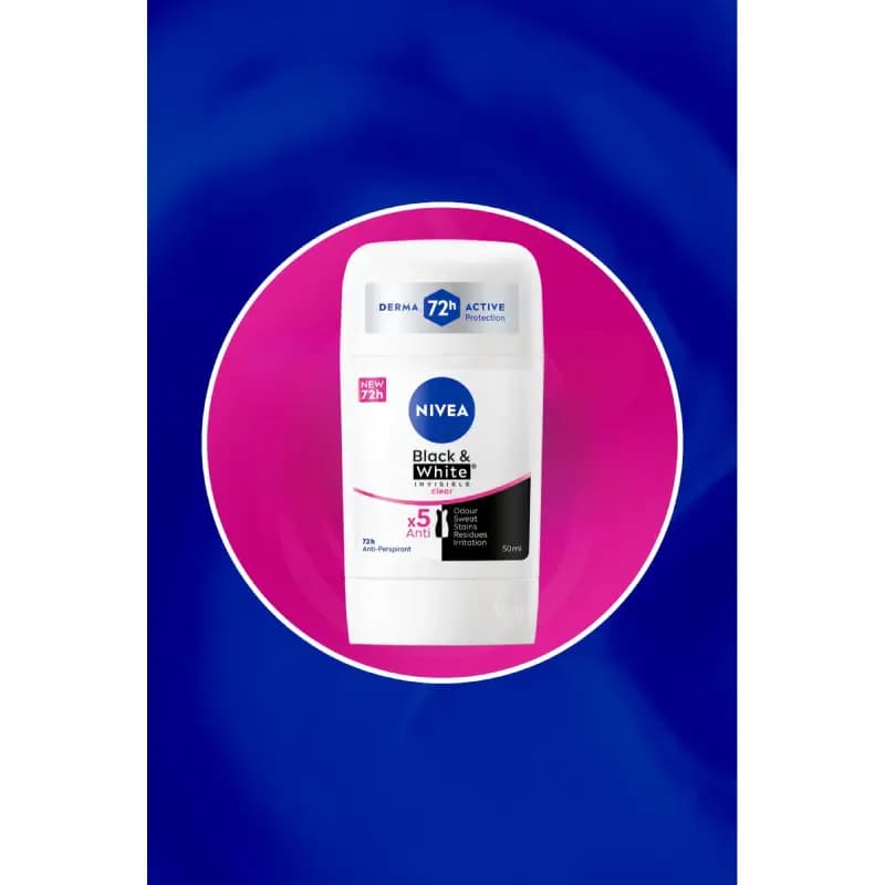 مام صابونی نیوآ بانوان Black &amp; amp White clear حجم 50 میل — تصویر ۳