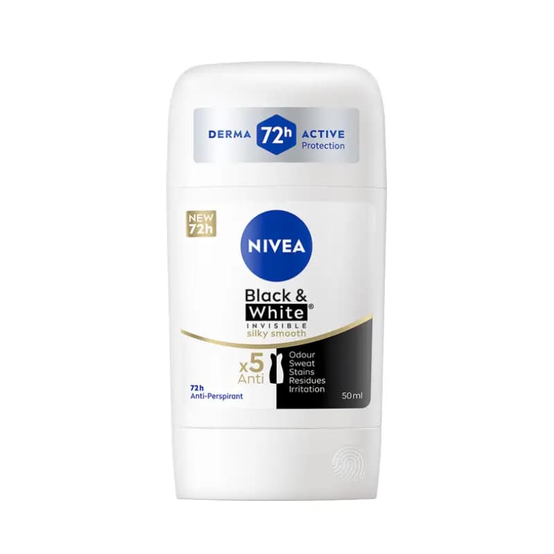 مام صابونی نیوآ بانوان Black &amp; White silky smooth حجم 50 میل