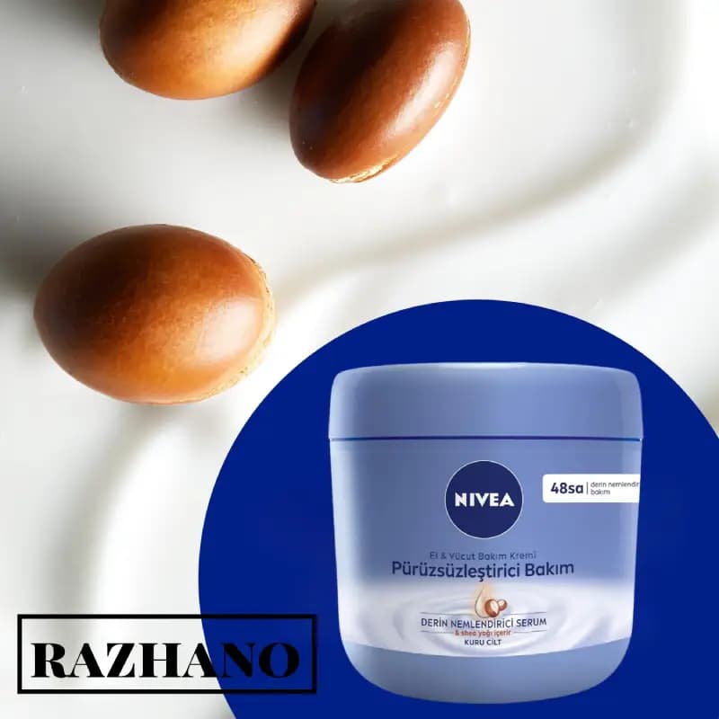 کرم بدن نیوآ NIVEA مدل Pürüzsüzleştirici Bakım حجم 400 میل — تصویر ۲