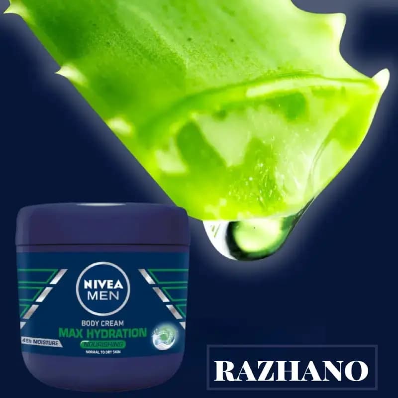 کرم بدن مردانه نیوا NIVEA مدل MAX HYDRATION حجم 400 میل — تصویر ۵