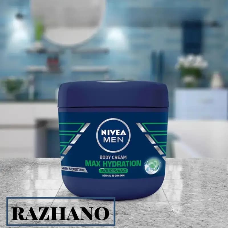 کرم بدن مردانه نیوا NIVEA مدل MAX HYDRATION حجم 400 میل — تصویر ۳