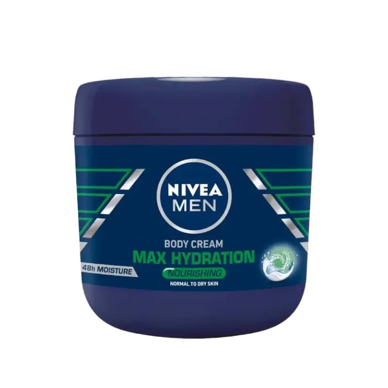 کرم بدن مردانه نیوا NIVEA مدل MAX HYDRATION حجم 400 میل